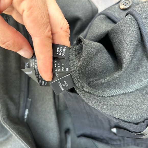 NWOT Derek Lam Alana stretch flared pants. Size 2. Charcoal color - Picture 3 of 9